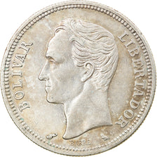 Coin, Venezuela, Bolivar, 1960, AU(55-58), Silver, KM:37a