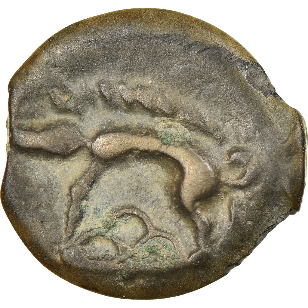 Moneta, Leuci, Potin, 100-50 BC, MB+, Potin, Delestrée:228