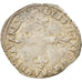 Moneda, Francia, Louis XIII, 1/4 Écu à la croix, 1/4 Ecu, 1615, Angers, BC+