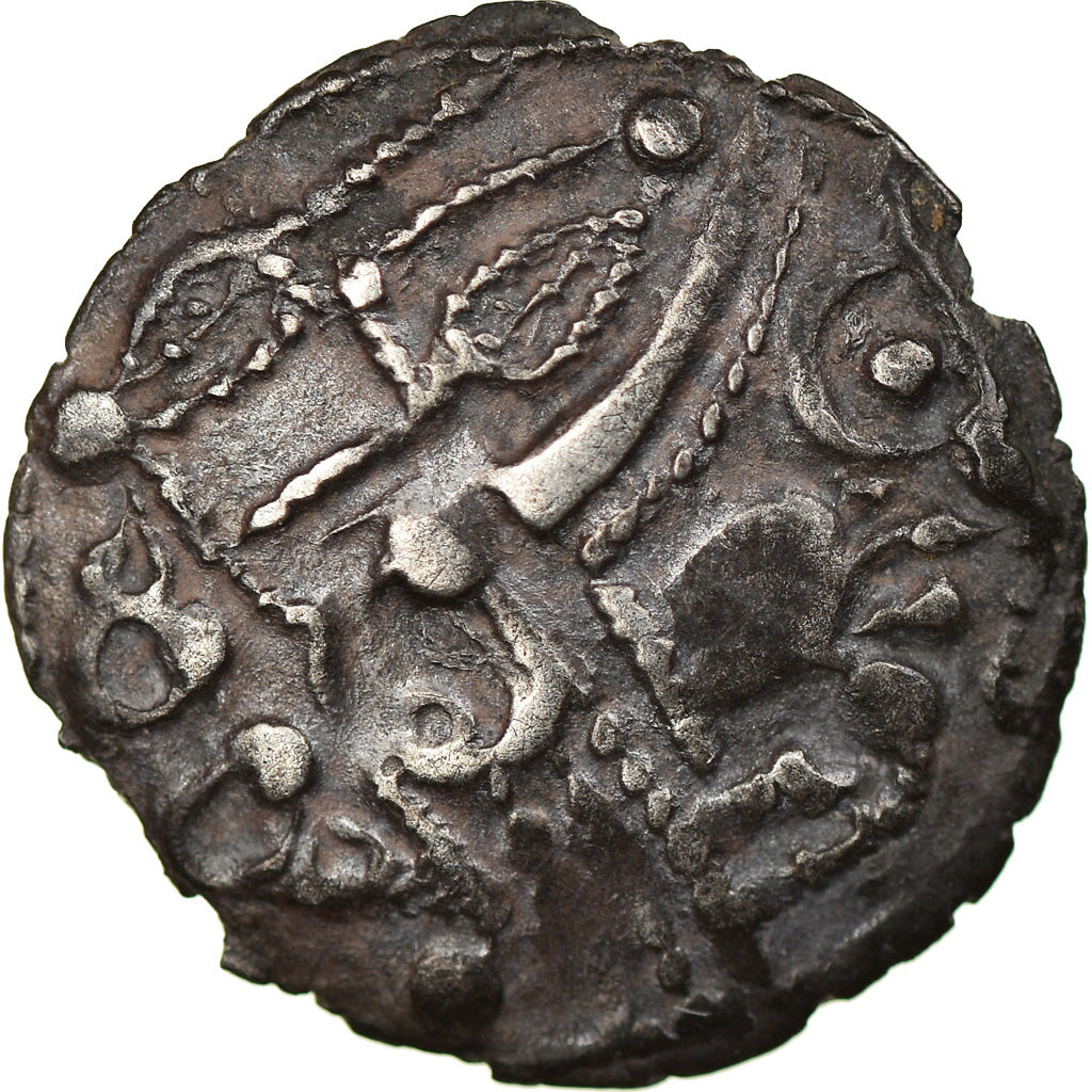 Münze, Ambiani, Denarius, Rare, SS+, Silber, Delestrée:343