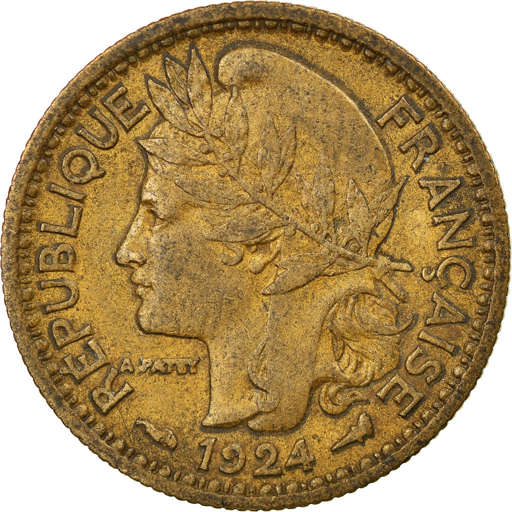 Coin, Togo, 50 Centimes, 1924, Paris, EF(40-45), Aluminum-Bronze, KM:1