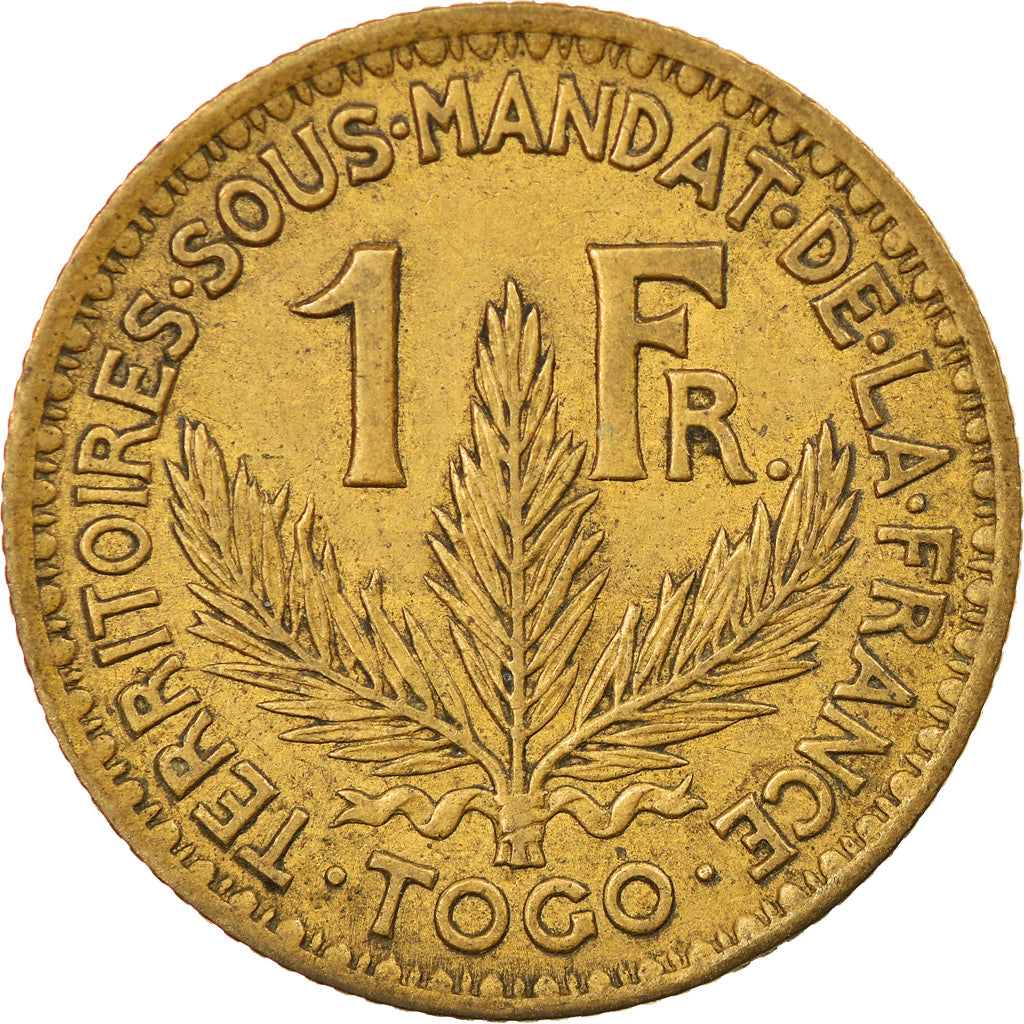 Coin, Togo, Franc, 1924, Paris, EF(40-45), Aluminum-Bronze, KM:2