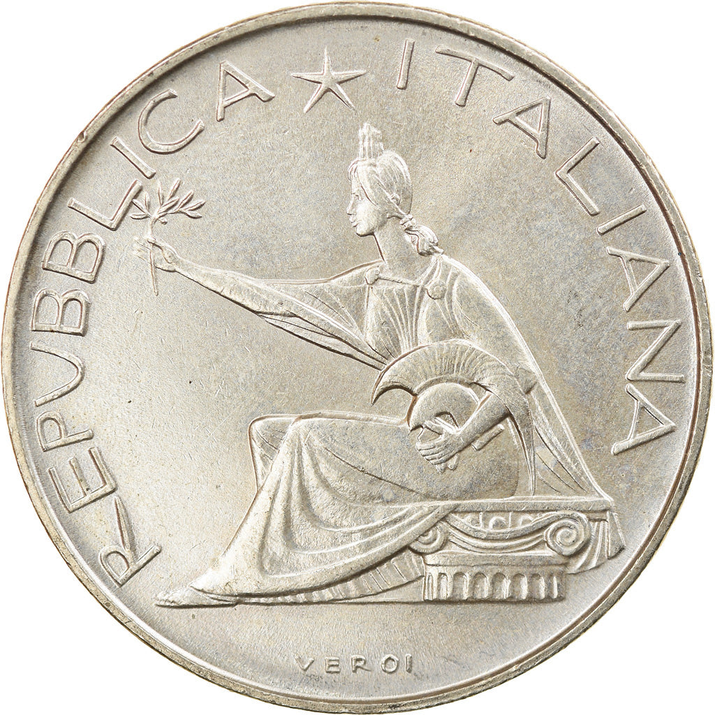 Coin, Italy, 500 Lire, 1961, Rome, AU(55-58), Silver, KM:99