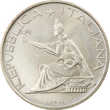 Coin, Italy, 500 Lire, 1961, Rome, AU(55-58), Silver, KM:99