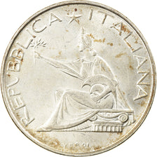Coin, Italy, 500 Lire, 1961, Rome, AU(55-58), Silver, KM:99