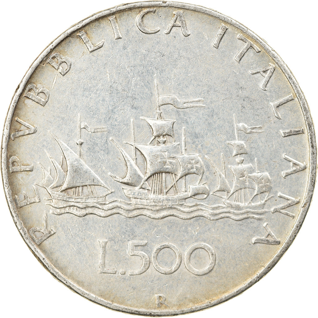 Coin, Italy, 500 Lire, 1958, Rome, EF(40-45), Silver, KM:98
