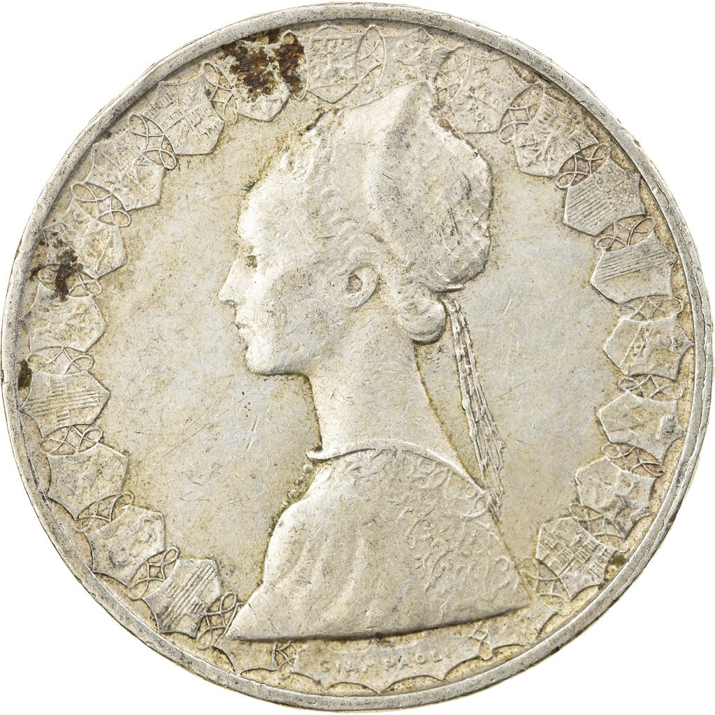 Coin, Italy, 500 Lire, 1960, Rome, EF(40-45), Silver, KM:98