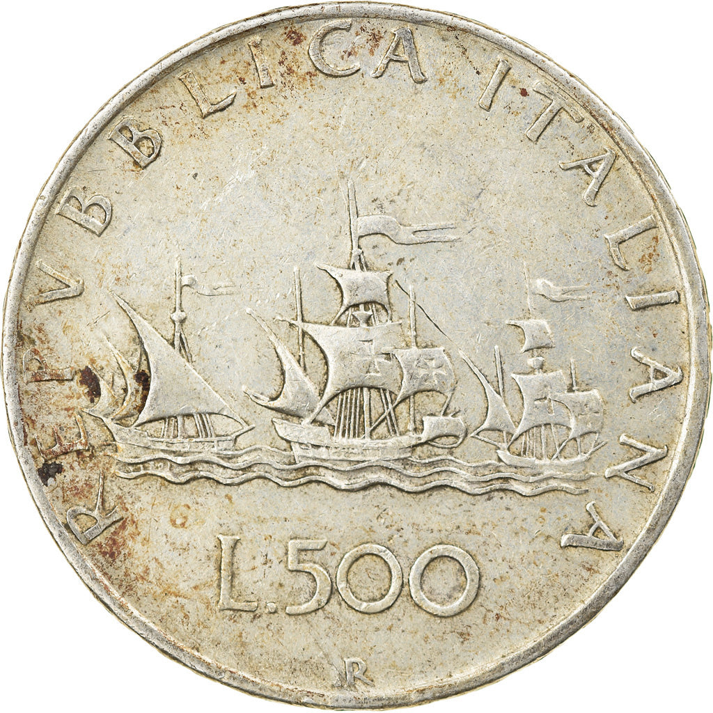 Coin, Italy, 500 Lire, 1960, Rome, EF(40-45), Silver, KM:98