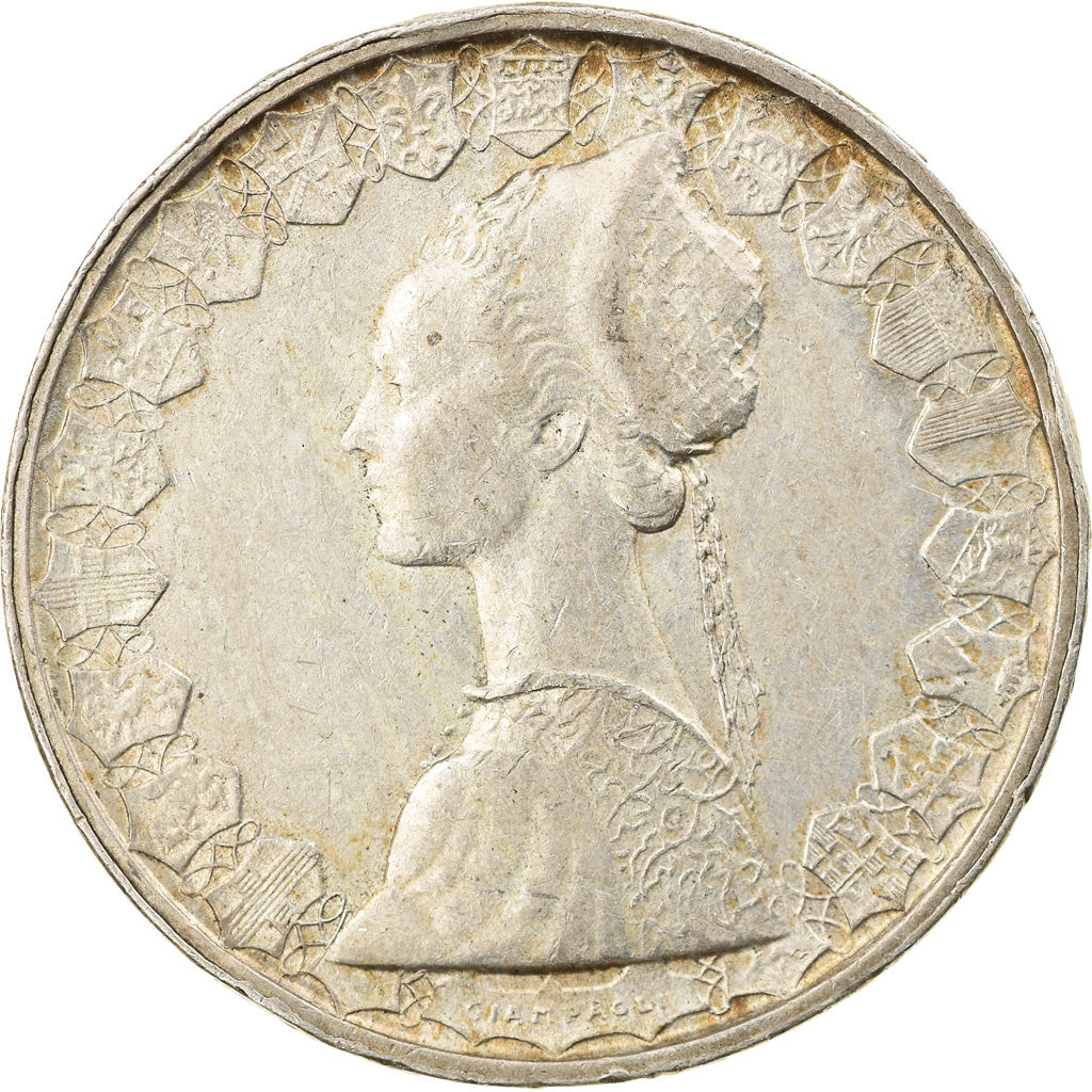 Coin, Italy, 500 Lire, 1960, Rome, EF(40-45), Silver, KM:98