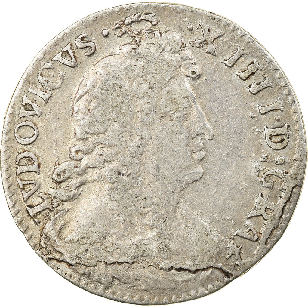 Moneta, Francja, Louis XIV, 4 Sols dits « des Traitants », 4 Sols, 1676