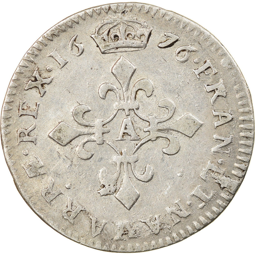 Moneta, Francja, Louis XIV, 4 Sols dits « des Traitants », 4 Sols, 1676