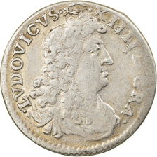 Coin, France, Louis XIV, 4 Sols dits « des Traitants », 4 Sols, 1676, Paris