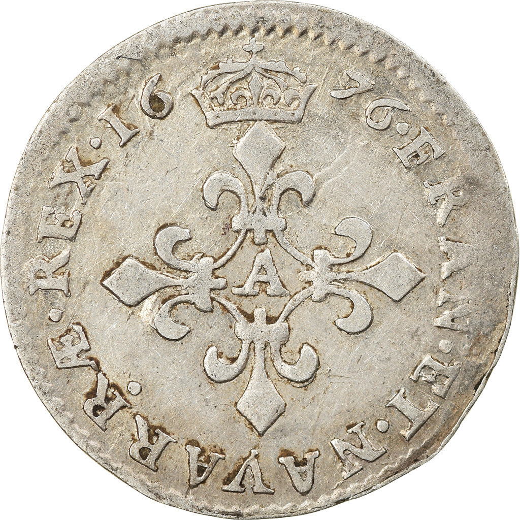 Coin, France, Louis XIV, 4 Sols dits « des Traitants », 4 Sols, 1676, Paris