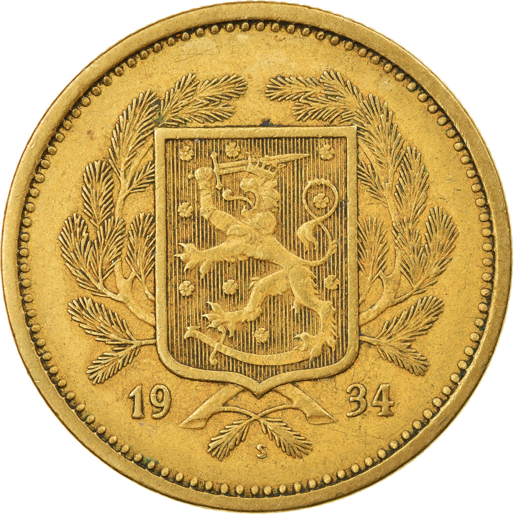 Coin, Finland, 20 Markkaa, 1931, EF(40-45), Aluminum-Bronze, KM:32