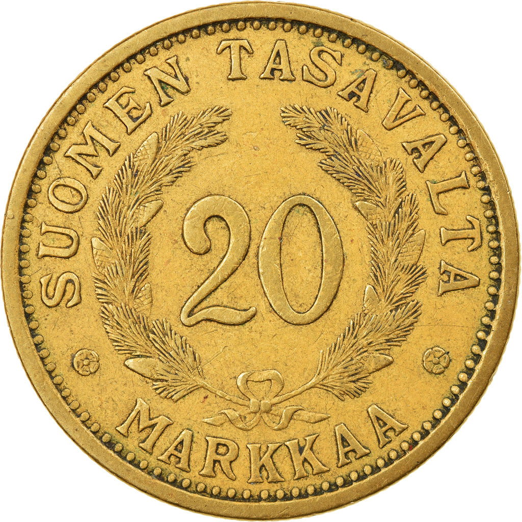 Coin, Finland, 20 Markkaa, 1931, EF(40-45), Aluminum-Bronze, KM:32