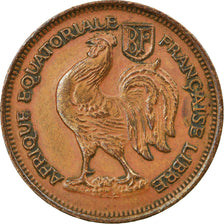 Coin, French Equatorial Africa, 50 Centimes, 1943, Pretoria, EF(40-45), Bronze