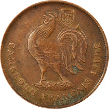 Moneta, Kamerun, Franc, 1943, Pretoria, EF(40-45), Bronze, KM:5, Lecompte:16
