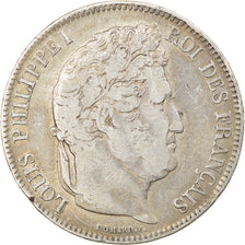 Coin, France, Louis-Philippe, 5 Francs, 1833, Perpignan, VF(30-35), Silver