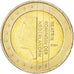 NETHERLANDS, 2 Euro, 2001, Utrecht, KM #241, MS(63), Bi-Metallic, 25.75, 8.47