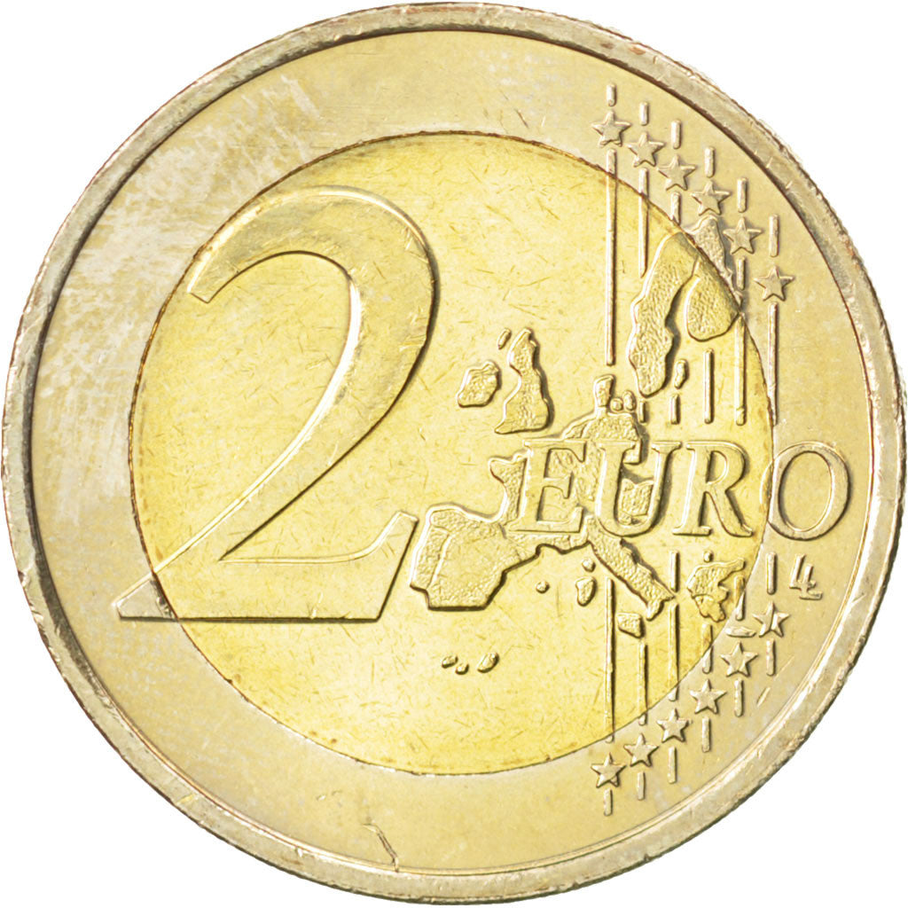 NETHERLANDS, 2 Euro, 2001, Utrecht, KM #241, MS(63), Bi-Metallic, 25.75, 8.47