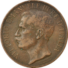 Coin, Italy, Vittorio Emanuele III, 10 Centesimi, 1911, Rome, VF(20-25), Bronze