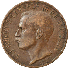 Coin, Italy, Vittorio Emanuele III, 10 Centesimi, 1911, Rome, VF(20-25), Bronze