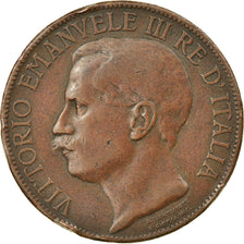 Coin, Italy, Vittorio Emanuele III, 10 Centesimi, 1911, Rome, VF(20-25), Bronze