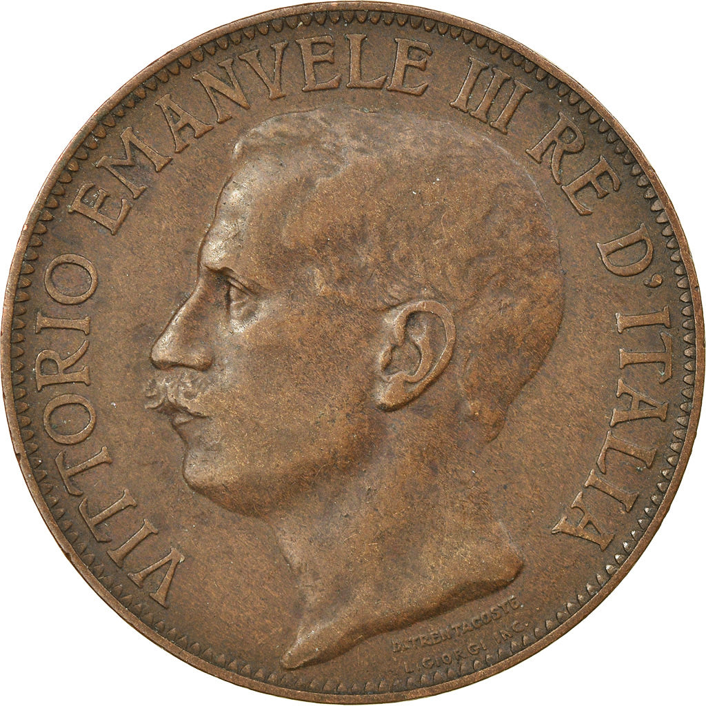 Monnaie, Italie, Vittorio Emanuele III, 10 Centesimi, 1911, Rome, TB, Bronze