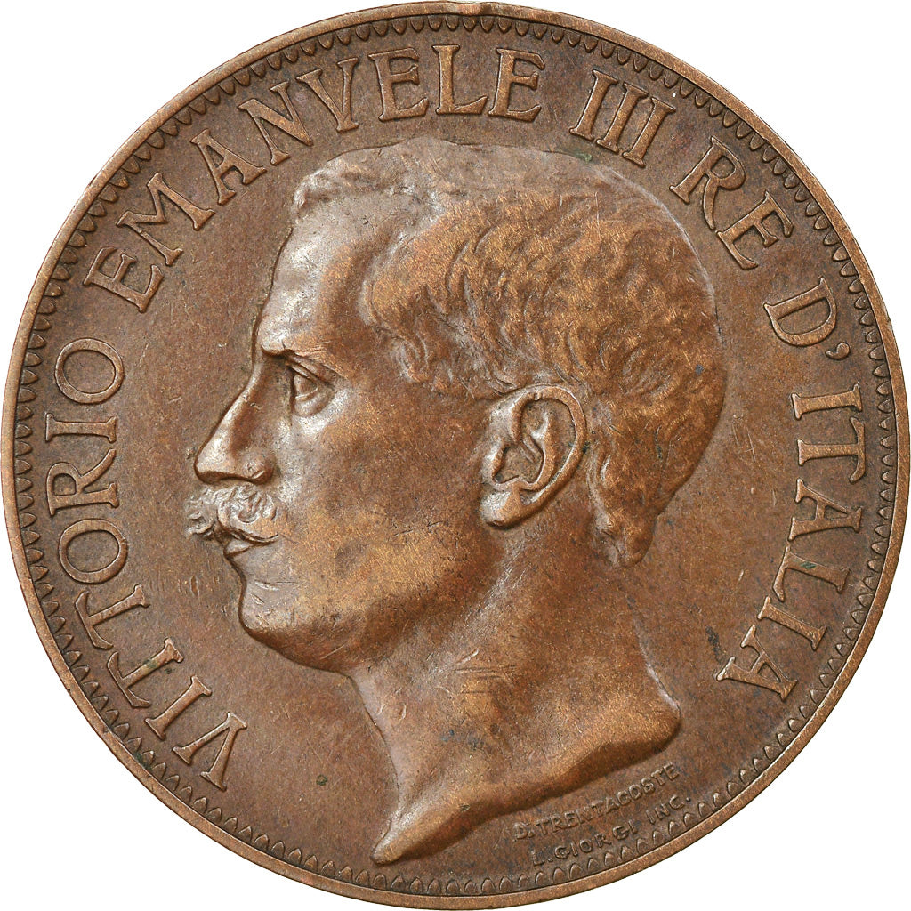 Münze, Italien, Vittorio Emanuele III, 10 Centesimi, 1911, Rome, SS, Bronze