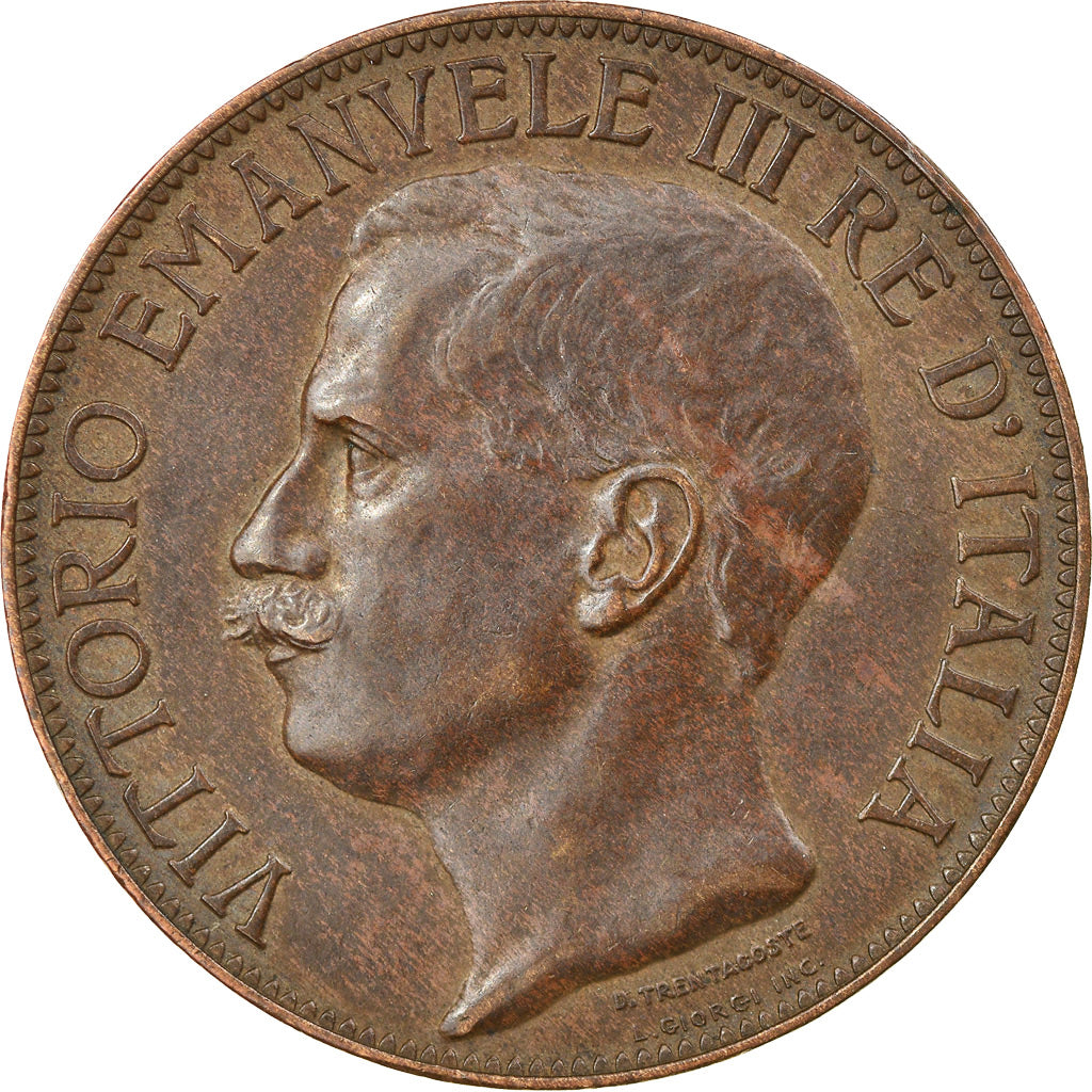 Monnaie, Italie, Vittorio Emanuele III, 10 Centesimi, 1911, Rome, TTB, Bronze