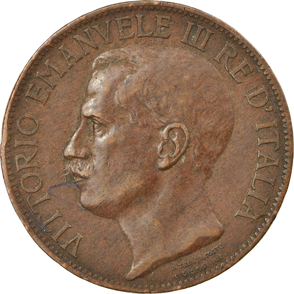 Münze, Italien, Vittorio Emanuele III, 10 Centesimi, 1911, Rome, SS, Bronze