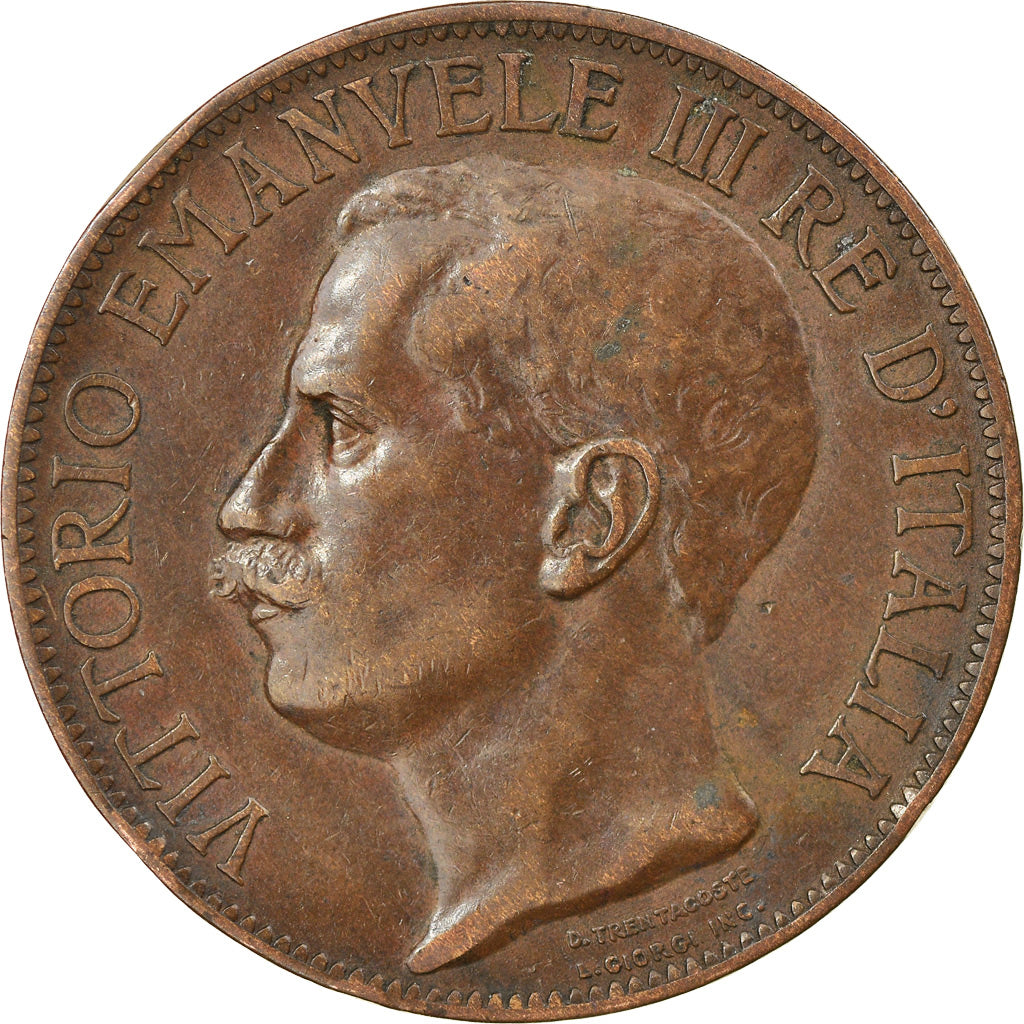 Moneta, Italia, Vittorio Emanuele III, 10 Centesimi, 1911, Rome, BB, Bronzo