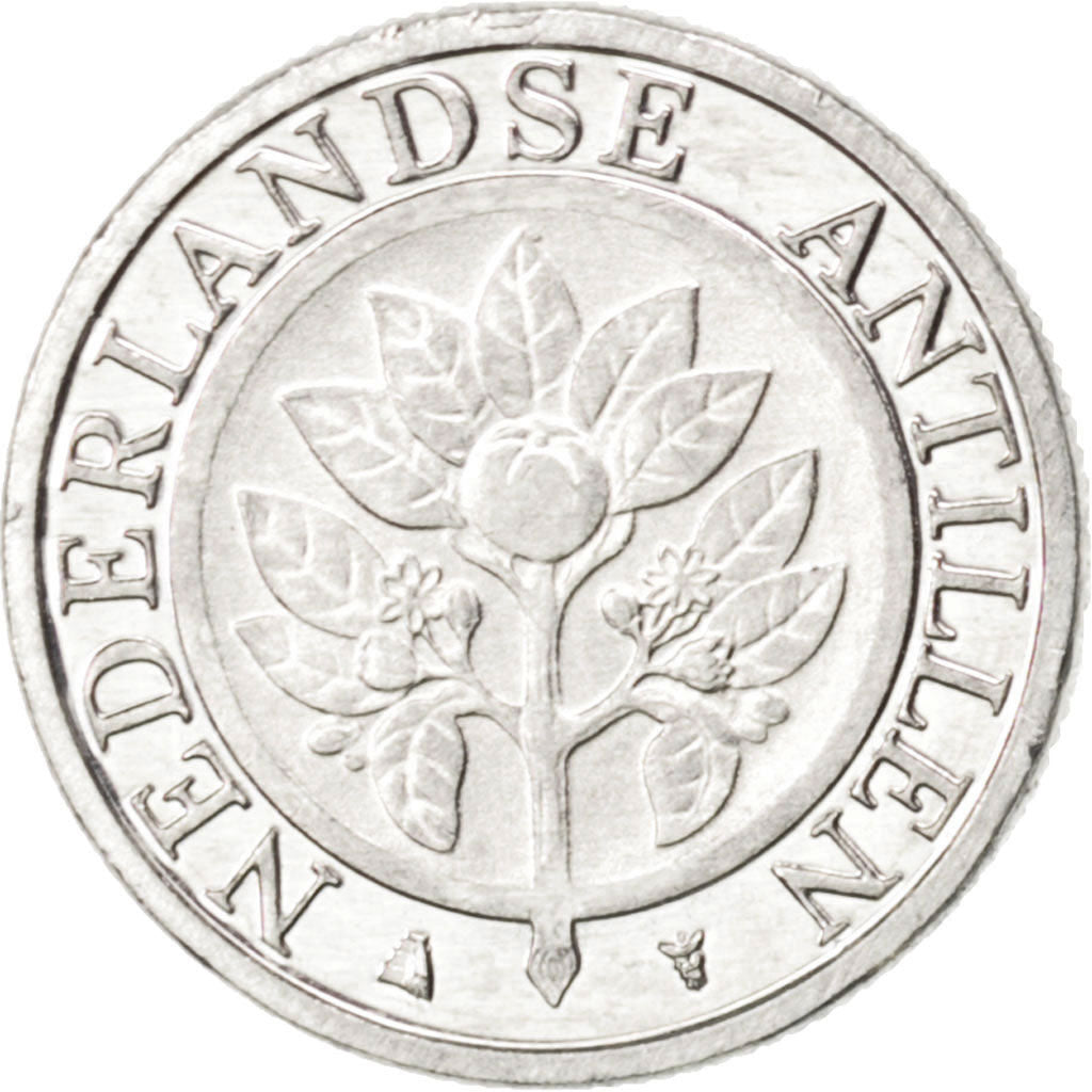 NETHERLANDS ANTILLES, 5 Cents, 2009, KM #33, MS(63), Aluminum, 16, 1.17