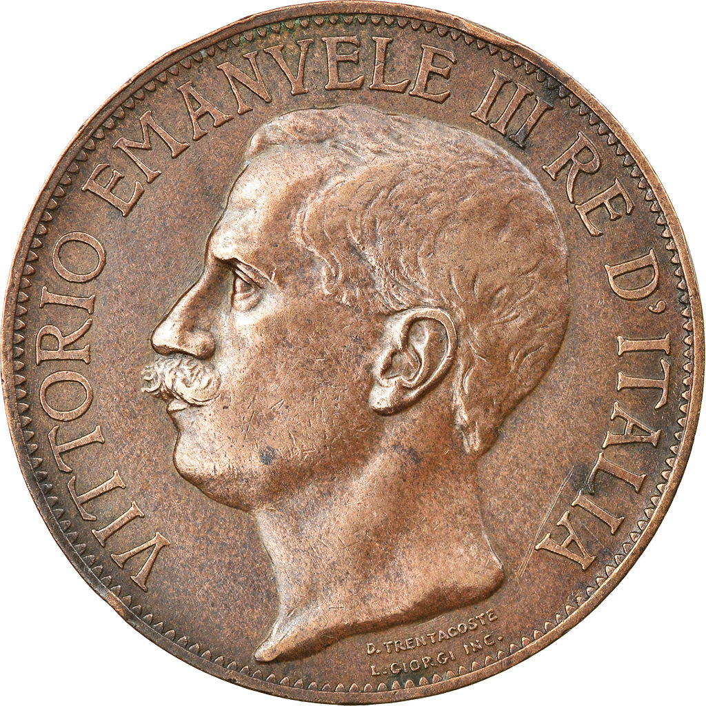 Münze, Italien, Vittorio Emanuele III, 10 Centesimi, 1911, Rome, SS, Bronze