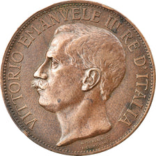 Moneda, Italia, Vittorio Emanuele III, 10 Centesimi, 1911, Rome, MBC, Bronce