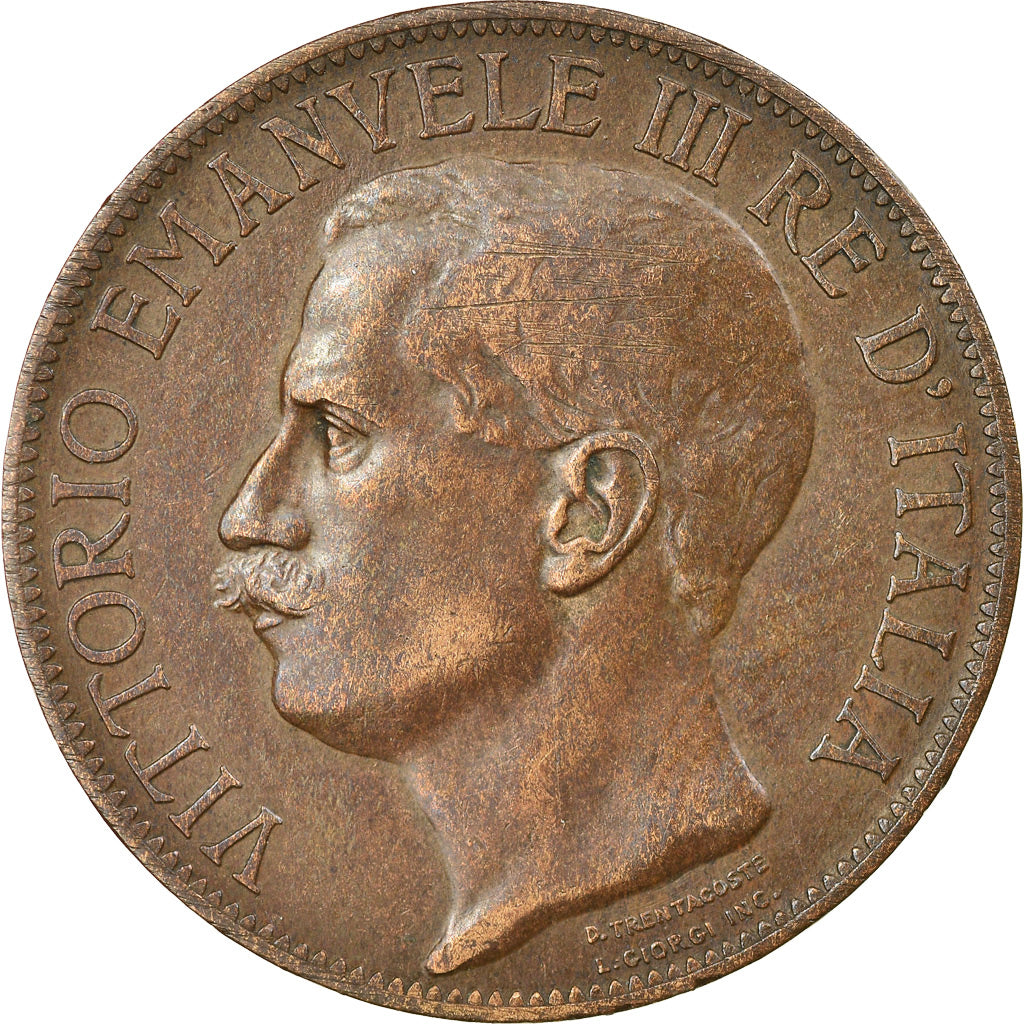 Moneta, Italia, Vittorio Emanuele III, 10 Centesimi, 1911, Rome, BB, Bronzo