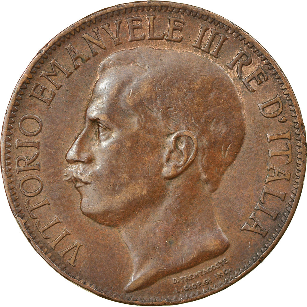Moeda, Itália, Vittorio Emanuele III, 10 Centesimi, 1911, Rome, EF(40-45)