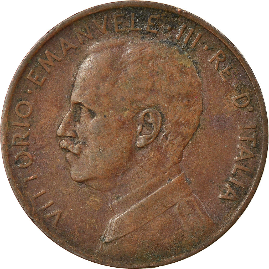 Moneda, Italia, Vittorio Emanuele III, 2 Centesimi, 1915, Rome, MBC+, Bronce