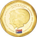 Munten, Nederlandse Antillen, 5 Gulden, 2013, UNC-, Brass plated steel, KM:New