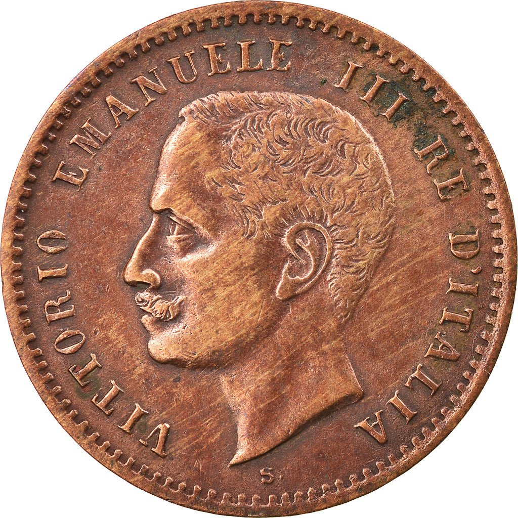 Coin, Italy, Vittorio Emanuele III, 2 Centesimi, 1908, Rome, VF(30-35), Bronze