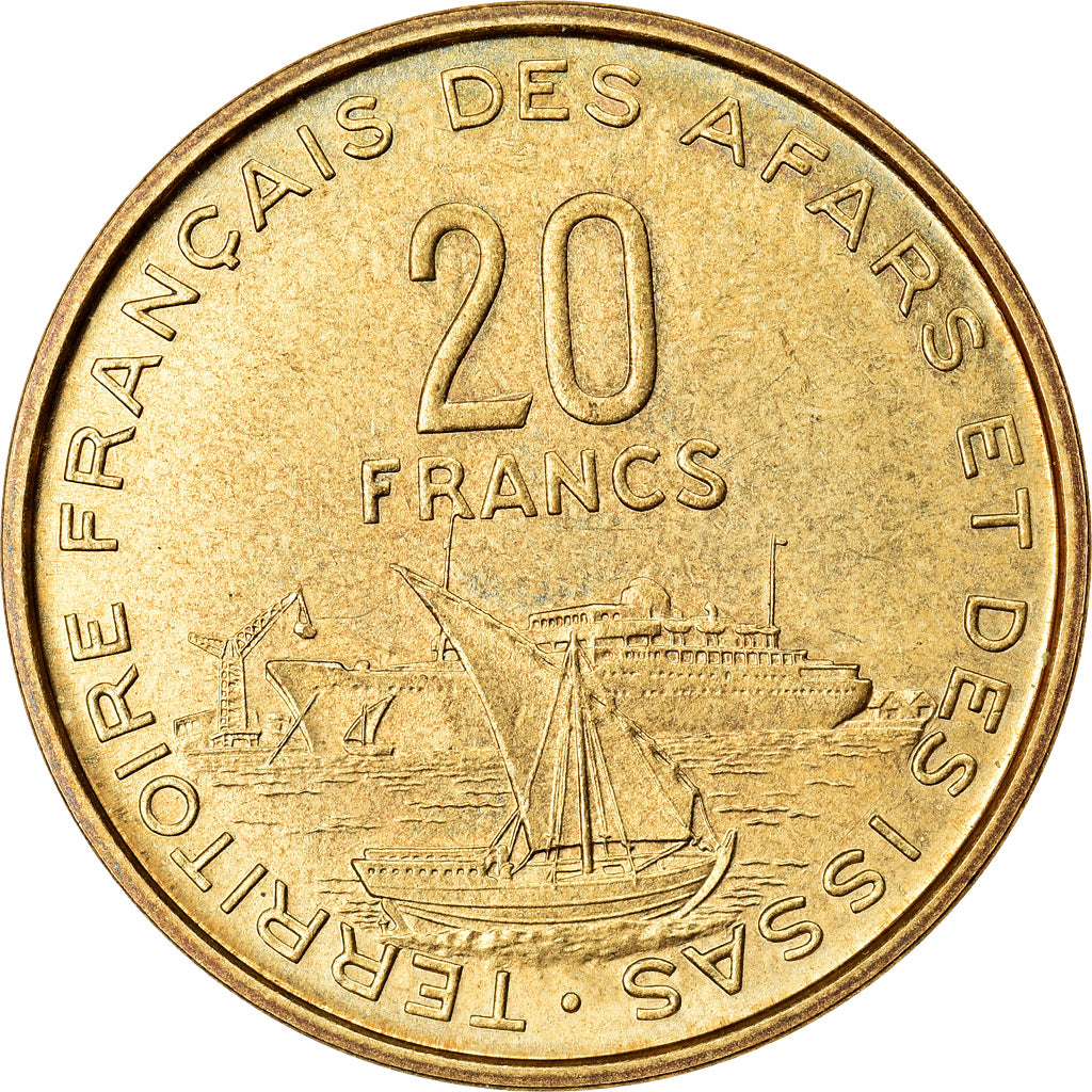 Münze, FRENCH AFARS & ISSAS, 20 Francs, 1968, Paris, ESSAI, STGL