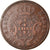 Moneda, Azores, 20 Reis, 1843, BC+, Cobre, KM:12