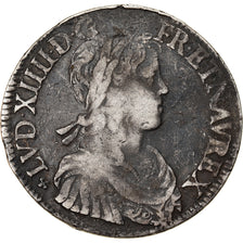 Moneda, Francia, Louis XIV, Ecu, 1653, BC+, Plata, Gadoury:202