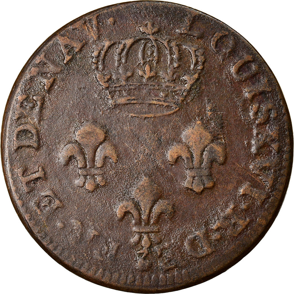 Monnaie, FRENCH GUIANA, Louis XVI, 2 Sous, 1780, Paris, TB+, Billon, KM:1