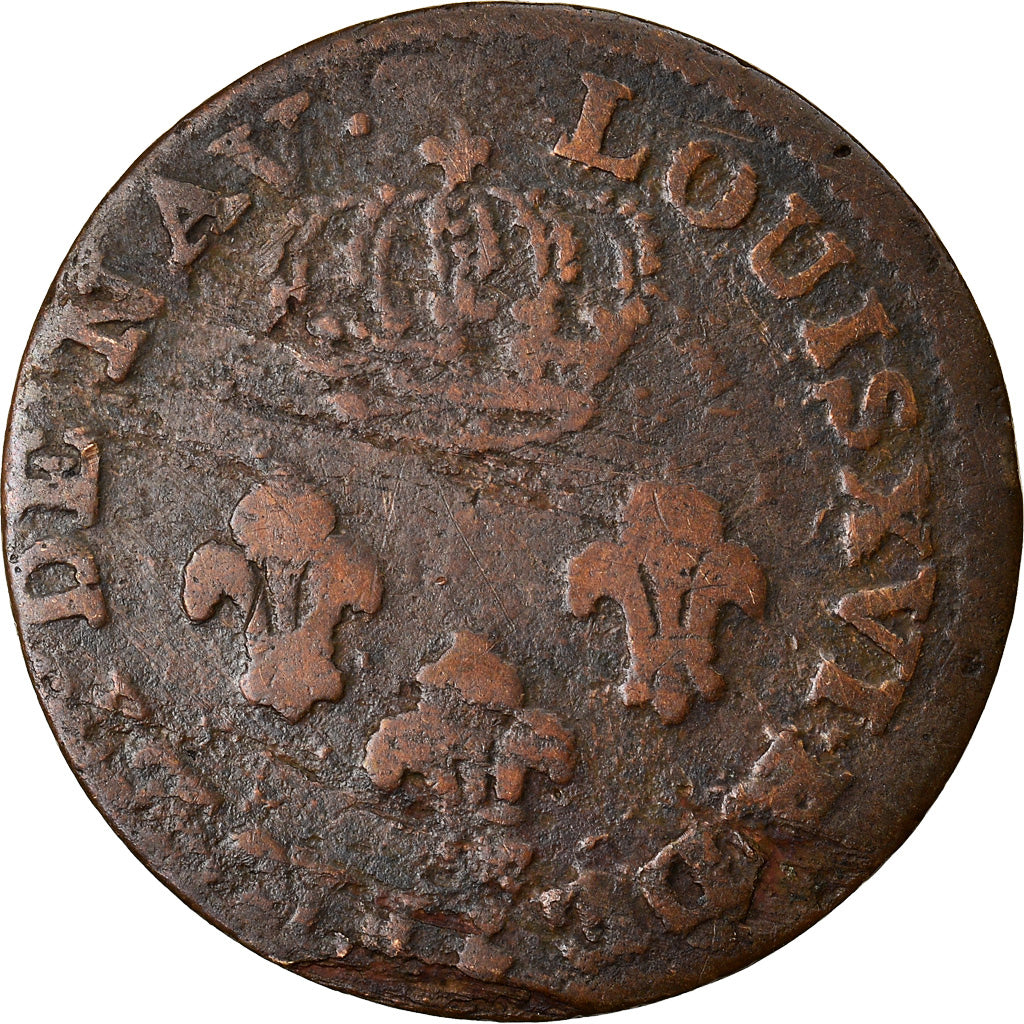 Moneda, GUAYANA FRANCESA, 2 Sous, 1788, Paris, BC+, Vellón, KM:1