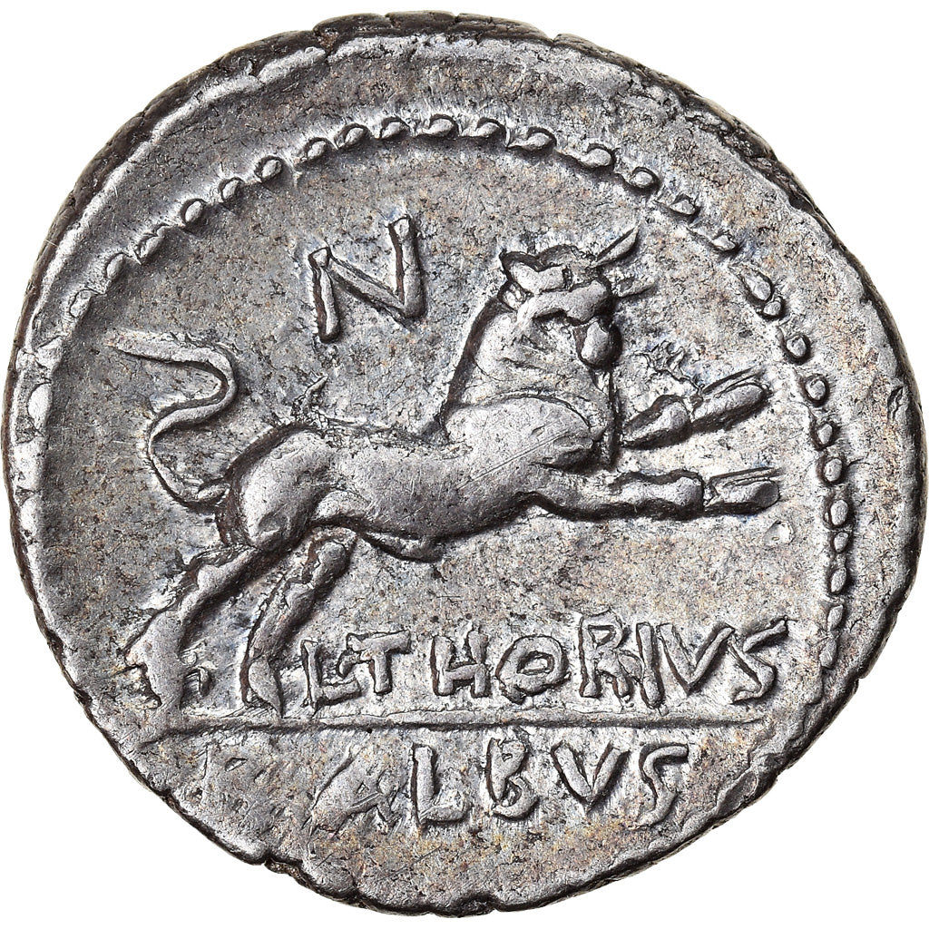 Coin, Thoria, Denarius, Rome, MS(60-62), Silver, Crawford:376/1