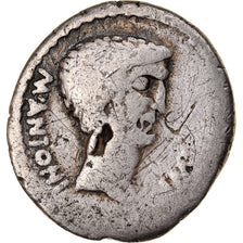 Moeda, Marcus Antonius, Denarius, VF(20-25), Prata, Cohen:12
