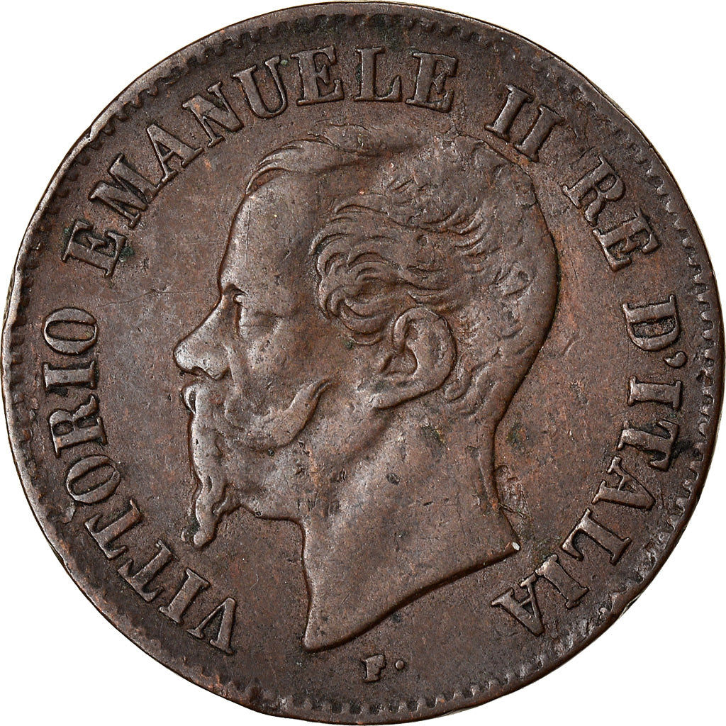 Münze, Italien, Vittorio Emanuele II, 2 Centesimi, 1867, Milan, SS, Kupfer