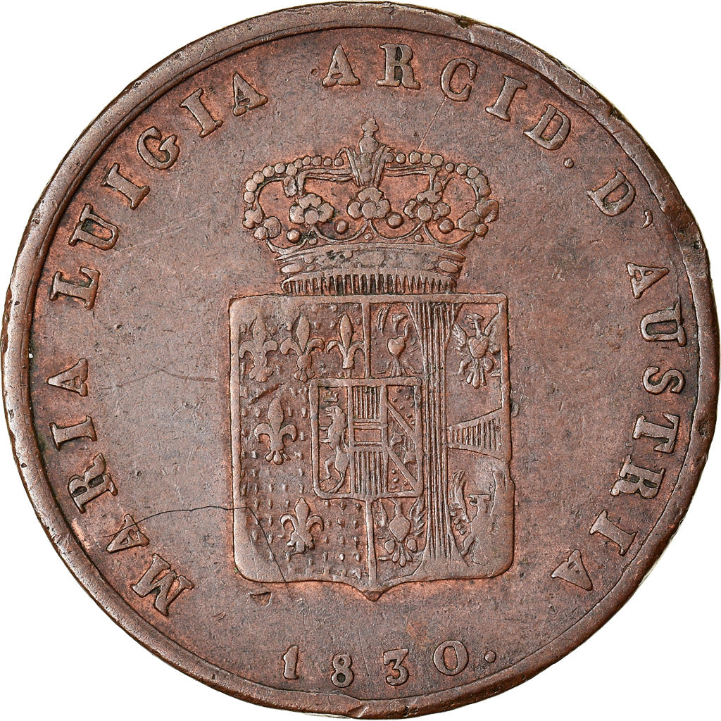 Coin, ITALIAN STATES, PARMA, Maria Luigia, 3 Centesimi, 1830, Parma, EF(40-45)