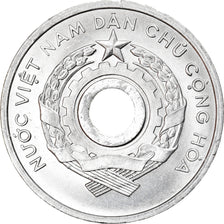 Coin, Vietnam, NORTH VIET NAM, 2 Xu, 1958, MS(63), Aluminum, KM:6
